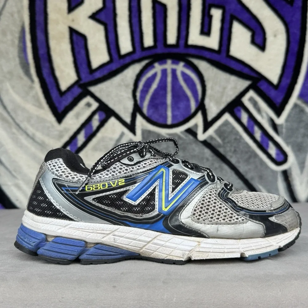 Size 11 4E‎ - New Balance Running Shoes Men 680 V2 Blue Gray Trainer